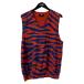  Stussy stussy 22AW GILET TIGER лучший красный × голубой размер :M
