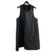 [ снижение цены ]BLACK COMME des GARCONS общий рисунок безрукавка тянуть over черный размер :L (EC)