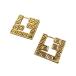  Fendi × Versace FENDI×VERSACE Gold монограмма серьги Gold 