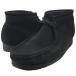 [ снижение цены ]CLARKS Wallabeewala Be замша кожа ботинки обувь обувь черный размер :UK 8 1/2 / US 9 1/2