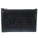  Supreme Supreme 25AW Leather Zip Card Holder Logo Zip кожа футляр для карточек черный 