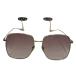  Gucci GUCCI Includes Chain Sunglasses солнцезащитные очки GG1031S Gold × Brown затенитель от солнца размер :59*16-1