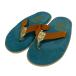  Islay ndo тапочки ISLAND SLIPPER тонг-сандалии Sky голубой * orange * Gold размер :4