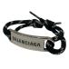 [ снижение цены ]BALENCIAGA Logo plate браслет черный (... walk магазин )