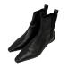[ снижение цены ]SHISEI 24AW CHISELTOE ANKLEBOOTS со вставкой из резинки ботинки черный размер :35 1/2(22.5cm соответствует ) ( запад 