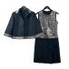 re владелец -ru мода LEONARD FASHION выставить One-piece 0361593 лиловый × черный размер :9R