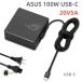 ASUS 20V 5A 100W USB-C ACץ DC 5V/3A 9V/3A 15V/3A 20V/5A TYPE-C Ŵ PCŸ ROG 100W USB-C Adapter  (ROG_TYPEC_AC100)
