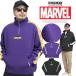 распродажа MARVEL(ma- bell ) половина Zip тренировочный мужской Logo принт обратная сторона ворсистый боковой la Imp ru over футболка половина ZIP тренировочные брюки 