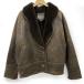 ELVIS L vi s кожа мутон жакет пальто кожа ягненка размер неизвестен * б/у 