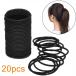 20 шт. комплект, толщина :3mm, чёрный резинка для волос кольцо резина .. глаз * металлические принадлежности нет высота ..
