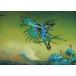# открытка Roger Dean Blue Demon демон . за границей импорт редкость зарубежный. не использовался открытка 