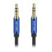 VENTION 3.5mm Male to Male аудио кабель 0.5m Blue aluminium сплав BA-4391