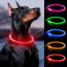 Bpawser собака ошейник собака светится ошейник собака LED ошейник LED люминесценция ошейник USB заряжающийся размер настройка легкий собака кошка для вечер собака. прогулка для маленький размер собака средний собака большой собака 