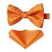 [HISDERN] orange бабочка галстук мужской одним движением chief комплект шелк шелк bow Thai свадьба peiz Lee рисунок зажим тип простой установка и снятие 