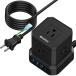 Micshion Type-C�t�d���^�b�v �����R�[�h 5M �R���Z���gusb�t���i���v2400W) 4��USB-A�|�[�g ���K�[�h/�A�[�X�ی�
