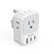  за границей bf модель переходник USB-C имеется TESSAN 2 шт type-c 2 шт USB-A 4 шт AC разница включено . изменение контейнер источник питания конверсионный адаптор igili
