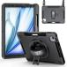 ZenRich iPad Air 11 дюймовый M4/M3/M2 специальный чехол ударопрочный строительная площадка крепкий 360° вращение подставка авторучка место хранения рука 