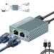 LBSC LAN ʬ�۴� LAN �����֥� ʬ�� RJ45 1000Mbps 1����2���� 2��Ʊ������ USB Type-C�Ÿ������֥��դ�