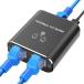 LAN дистрибьютор 1 ввод 2 мощность LAN ступица RJ45 высокая скорость 1000Mbps переключение ступица проводной кабель ответвление сеть дистрибьютор 2 шт. одновременно .