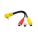 F-Factory 4�� 3.5mm �~�j�v���O L�^ (�I�X) - RCA�W���b�N�~3(���X) (�ԁE���E��)�P�[�u�� 4�Ƀ~�j�v���O - R