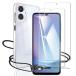 Nutmeg2 листов пленка +1 кейс Galaxy A25 5G стекло пленка Galaxy A25 5G кейс прозрачный защитный корпус -тактный la
