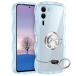 FOR Arrows We2 Plus кейс голубой wave кольцо имеется TPU волна форма. бампер прозрачный смартфон кейс симпатичный ....Ar