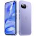 JETech коврик кейс Google Pixel 9a 6.3 дюймовый 2025 для тонкий половина прозрачный коврик чувство задняя сторона смартфон покрытие отпечаток пальца предотвращение ( I 