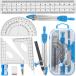 Tuloka school compass арифметика ....12 позиций комплект 15cm прямой линейка 2pcs треугольник линейка половина иен транспортир запасной стержень ластик карандаш . какой . ученик неполной средней школы начальная школа 