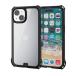  Elecom iPhone15 кейс ZEROSHOCK ударопрочный ударная абсорбция 4 . угол демпфер ударная абсорбция плёнка имеется ремешок отверстие имеется черный 