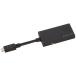 ELECOM MHL3.0ケーブル  microB-HDMIメス変換 2.5cm ブラック TB-MHL3AD01BK