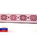  tyrolean tape handicrafts tape ribbon embroidery pink 10mm flower blow snow 