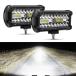 LED ���[�N���C�g 12V 24V ���p 120W 6000K �h�� ��Ɠ� �f�b�L���C�g ������ �O�Ɠ� �W���� �ԕ��� �Ɩ� �g���b�N 2�Z�b�g