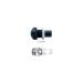  переполнение Through Hull распорка 38mm 1-1/2 дюймовый черный пластик 