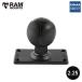 // немедленная уплата // Ram крепление прямой скупка RAM-D-202U-24 Fish finder крепление 2.25 дюймовый мяч основа 2×4 дюймовый . шт. 