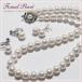 国産貝パールネックレス&ピアス(イヤリング)