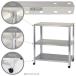 �X�`�[�����b�N ��70 ���s30 ����78.5cm 3�i �X�`�[���I �Ɩ��p ���[ �X�}�[�g���b�N NSTR-K-244 �z���C�g �u���b�N �������b�L 40kg/�i �֘A�摜3