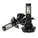 SUNVIC H4 LED ヘッドライト車検対応 PHILIPS LUMILEDS LUXEON ZES チップ搭載 8000Lm 6500k 12V/24V対応 ファンレス  ヘッドライトバルブ １年保証 2個セット