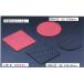  Coaster кожзаменитель стеганый Coaster (95mm круг ) GM-22 красный ...