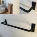  полотенце вешалка уборная железный полотенце .. стена установка чёрный /H50×W260mm 1 шт. балка модель / банное полотенце вешалка модный кухня туалет 