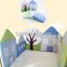  bed guard cushion baby baby crib side guard 6 point set house type stylish Christmas present child part shop 