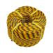  black-and-yellow rope φ12mm×100m 1 volume (1m per 22 jpy ) sign rope yellow black rope .. rope tiger slope 