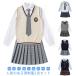  school go in . type knitted the best woman height raw woman woman long sleeve shirt check skirt woman ribbon going to school school uniform graduation ceremony uniform suit 5 point set JK