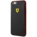 ե顼 ޥۥ Ferrari iPhone 6+/6s+ Thermoplastic PolyUrathane Carbon Hard Case Red Edges