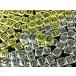  алфавит бисер Cube форма 6mm 200 шт Gold серебряный initial long Dell проставка (AP0113)