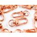 na ska n pink gold 25 piece thin type rotation hook accessory key holder strap parts AP1068
