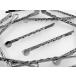  шпилька детали 40 шт 6mm flat подставка имеется спираль type 54mm простой серебряный аксессуары металлические принадлежности волосы зажим детали AP1288
