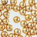  серьги catch мяч 10mm 40 шт Gold круг шар CCB пластик аксессуары детали AP2391