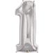 k.la Tec s company ba Rune figure (1) size approximately 90 centimeter silver Qualatex number big baloon. birthday decoration figure number 