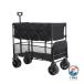  черный двойной полка верх и низ 2 уровень тележка для багажа уличный Wagon 290L задний открыть независимый тип складной compact аккуратный место хранения место хранения сила выше хорошо продающийся товар 