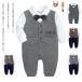  платье для церемоний baby новорожденный хлопок 95% серый через год для для мальчика всесезонный 3 позиций комплект .. три ... формальный 50?70cm